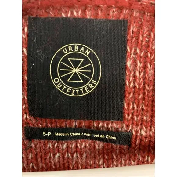 URBAN OUTFITTERS Women's Stretch Knit Scoop Pocket Long Sleeve Sweater S Warm - Picture 2 of 8